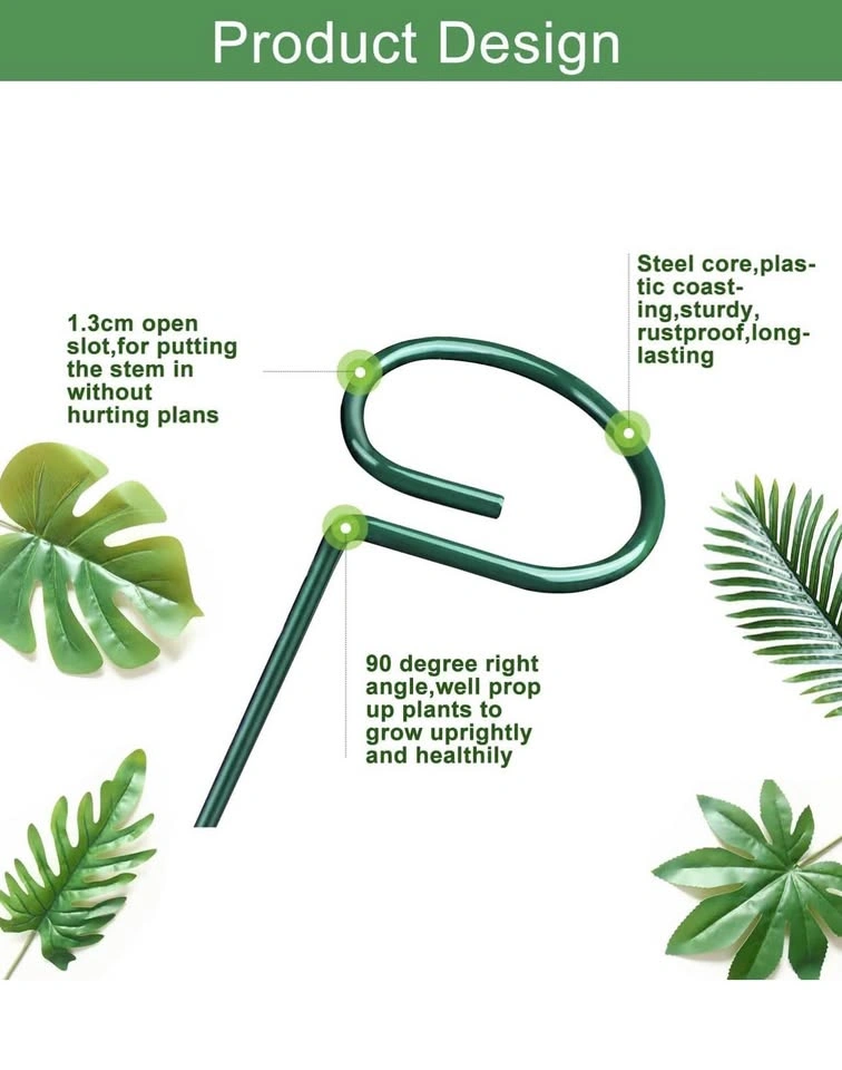 12-Piece Green Plant Support Stakes with Clips and Ties - photo 5