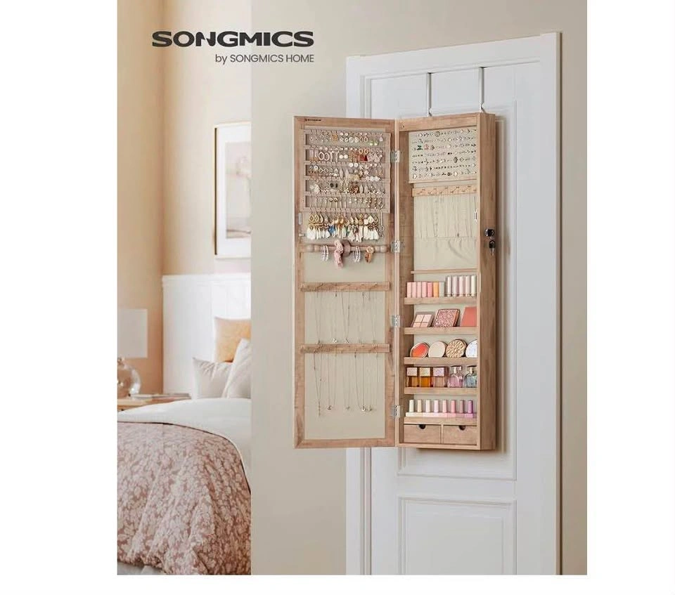 SONGMICS 2-in-1 Jewelry Cabinet with Full-Length Mirror - photo 2