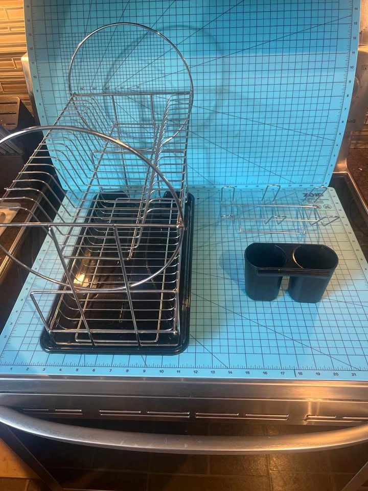 Large 2-Tier Chrome Dish Drying Rack – $30 - photo 3