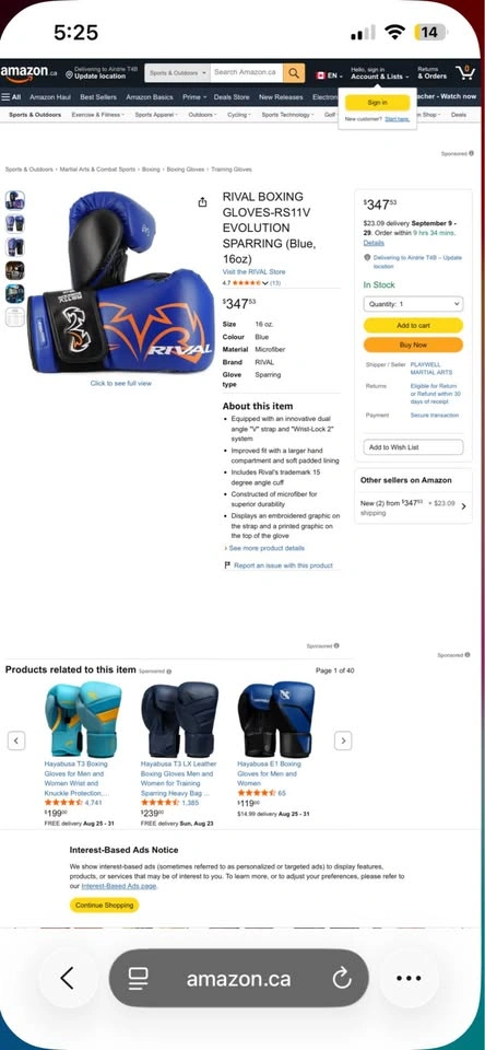 Rival Boxing Gloves - photo 4