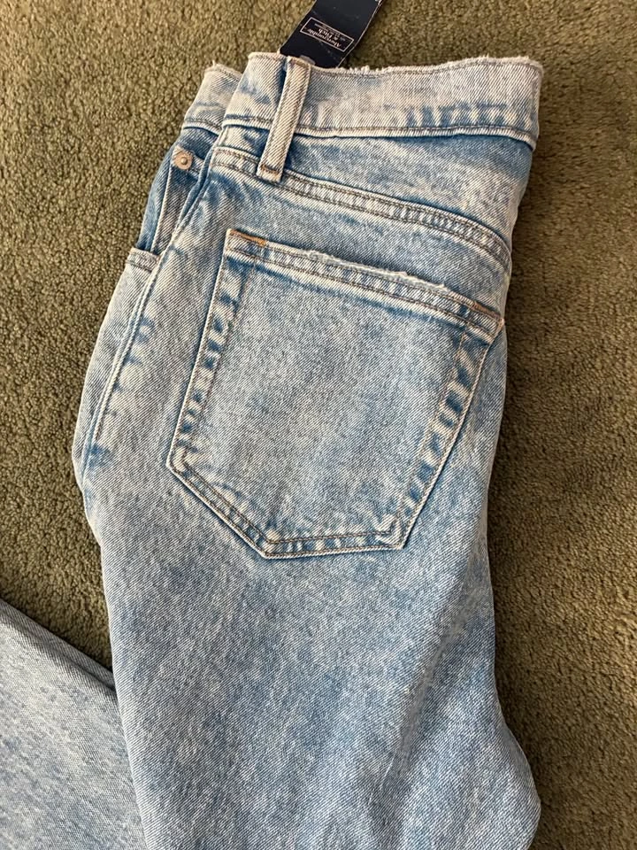 Abercrombie & Fitch '90s Straight Ultra High Rise Size 27/4R - photo 5