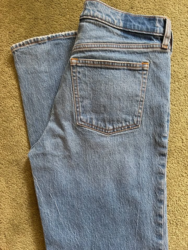 Abercrombie & Fitch '90s Straight Mid Rise Jeans Size 28 - photo 3