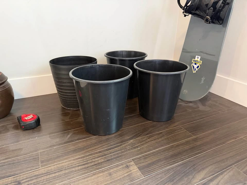 Large Black Plastic Pots / Bins – $5 Each - photo 2