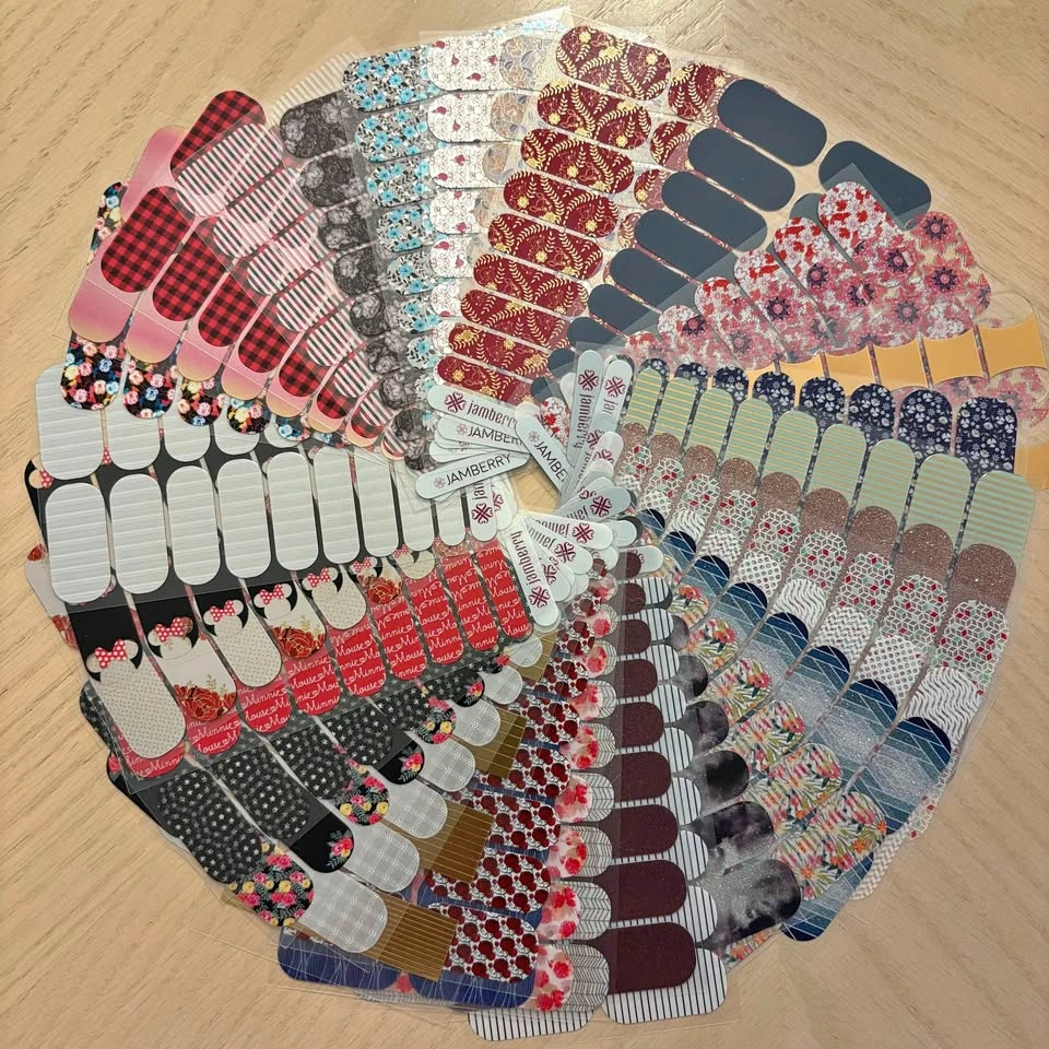 Jamberry Nail Wraps - Mystery Lot of 10 Full Sheets