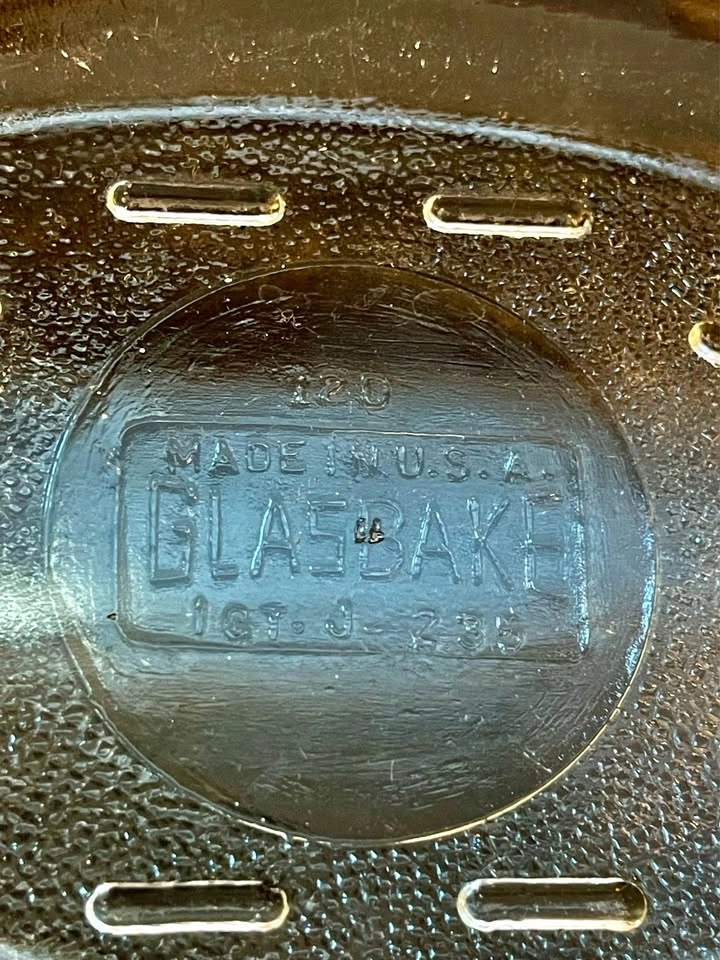 Vintage Glasbake J-235 Silver Plated Casserole Dish with Lid - photo 2