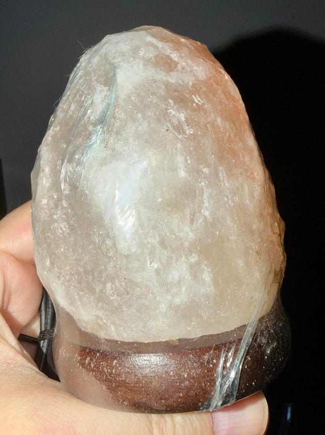 Small Salt Table Lamp