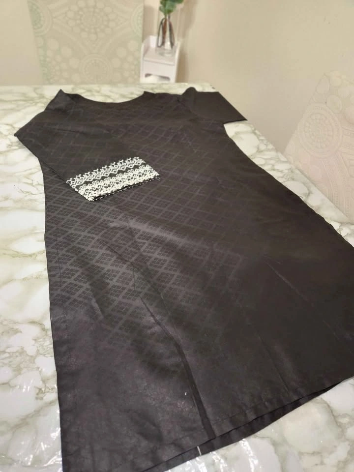 Black & White 3-Piece Kurta Set - photo 4