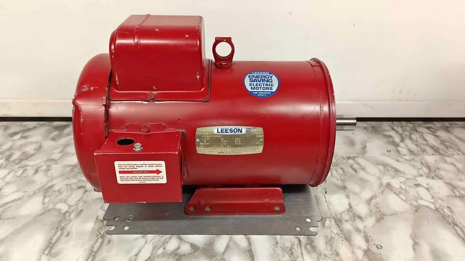 Leeson 5 HP Electric Motor 230V 1740 RPM Farm Duty