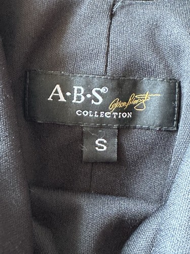 A.B.S. by Allen Schwartz Metallic Silver/Charcoal Dress - S - photo 3