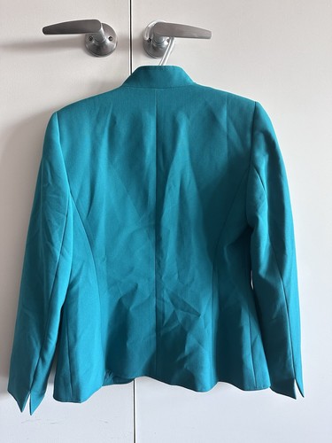Tahari Arthur S. Levine Turquoise Teal Tailored Blazer – Size 4 - photo 2
