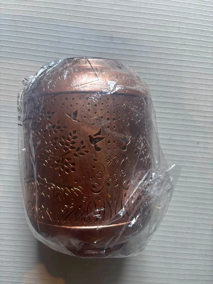 Solar Powered Copper Tree of Life Lantern