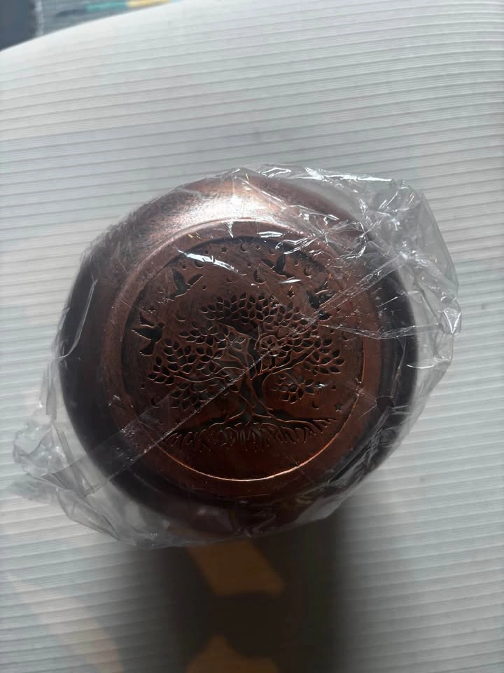 Solar Powered Copper Tree of Life Lantern - photo 3