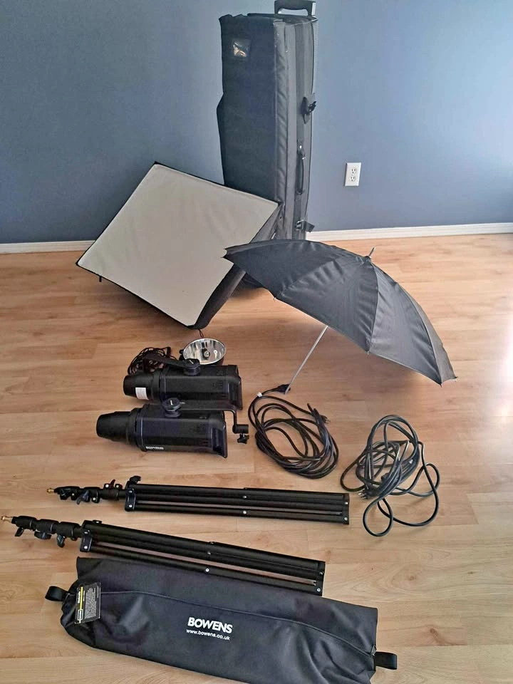 Professional Bowens Studio Lighting Kit – Complete Setup