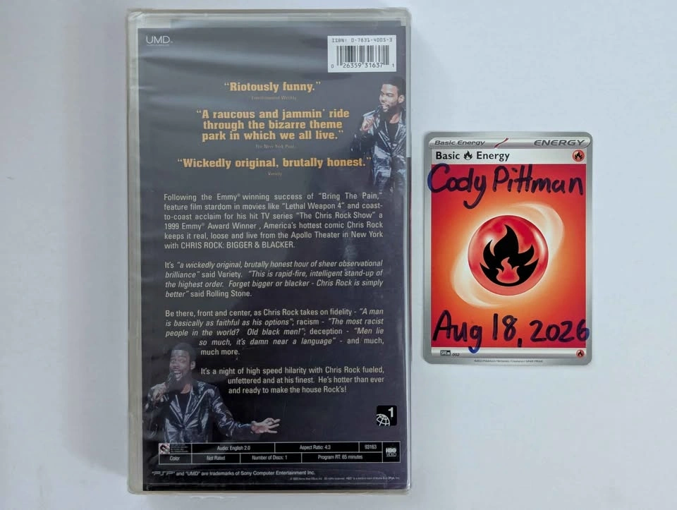Factory Sealed Chris Rock Bigger & Blacker PSP UMD Video - photo 2