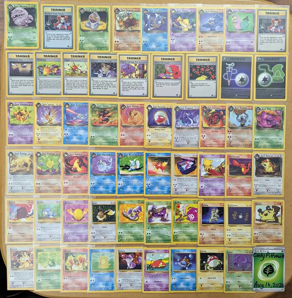 Pokemon Team Rocket card lot