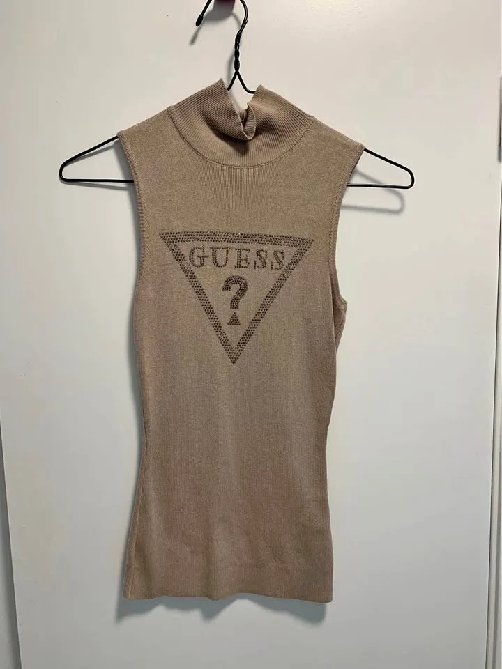 Guess Sleeveless Knit Tank Tops thumbnail