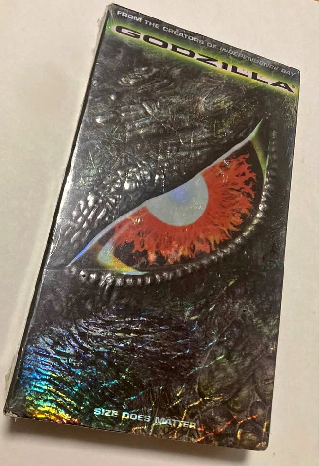 Godzilla (VHS, 1998) Embossed Cover Sealed NEW