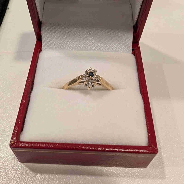 Sapphire and Diamond Ring