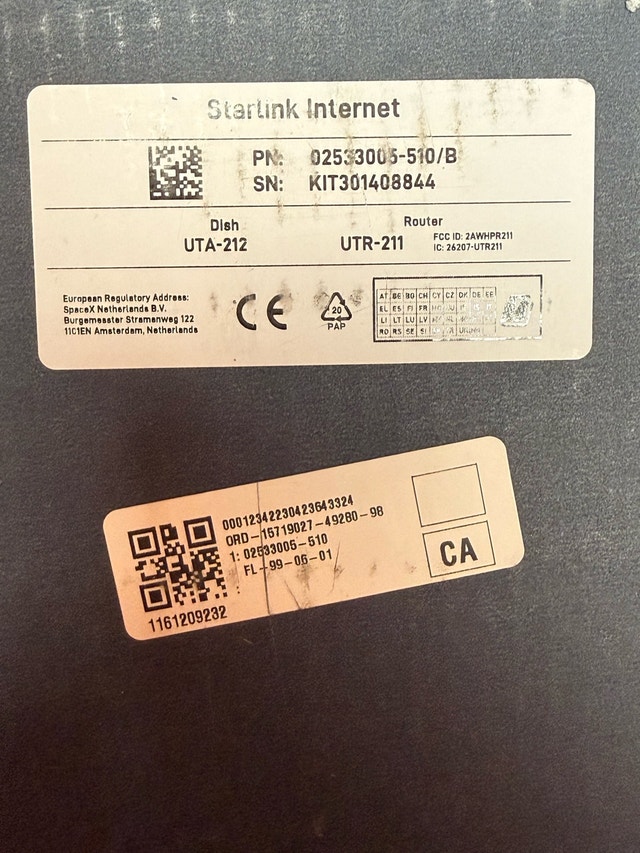 Starlink Internet Kit - UTA-212 Dish and UTR-211 Router - photo 2