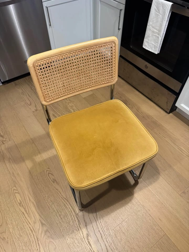 Chairs with Yellow Velvet Seat (set of 2) - photo 2