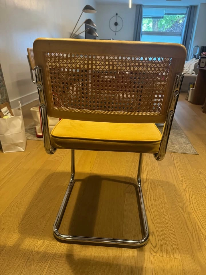 Chairs with Yellow Velvet Seat (set of 2) - photo 3