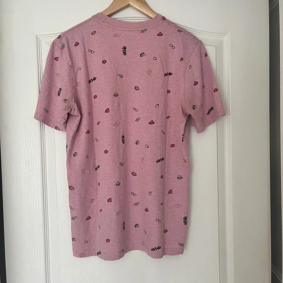 Le 31 men’s organic cotton t-shirt, pink, Small - photo 2