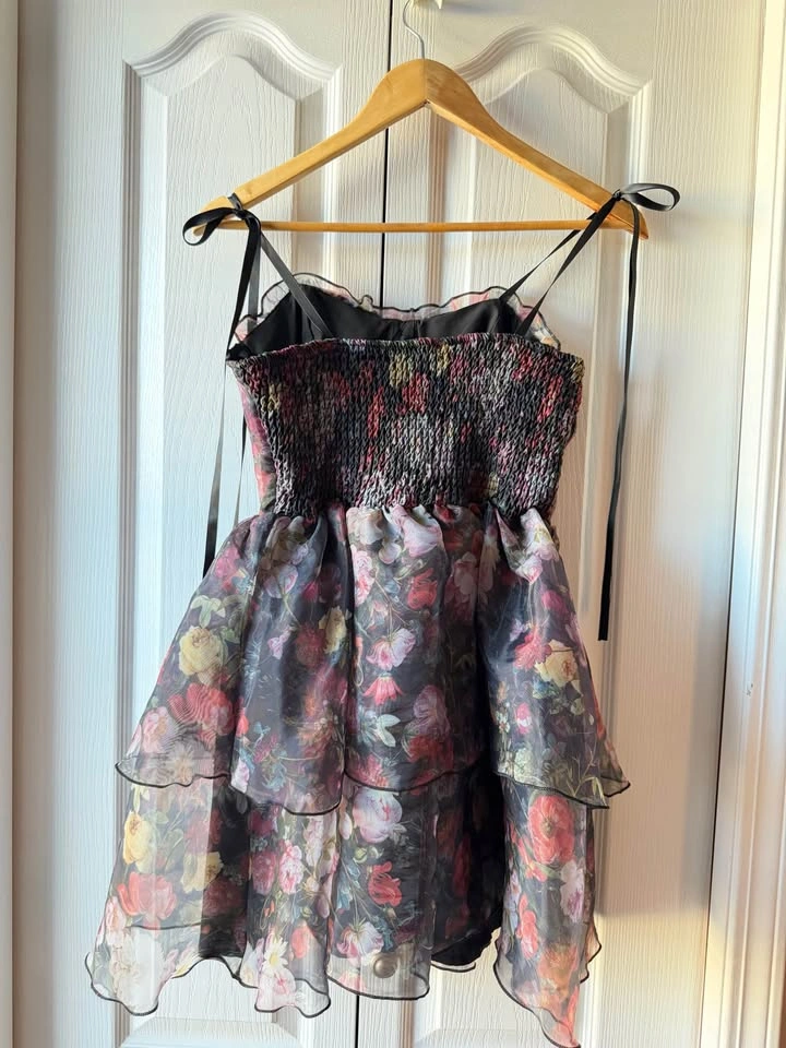 Floral Tiered Corset Mini Dress - photo 2