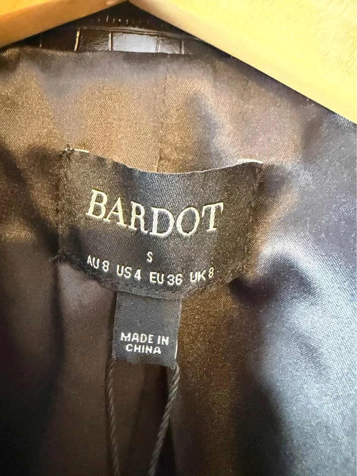 Bardot Croc Black Moto Jacket - photo 3
