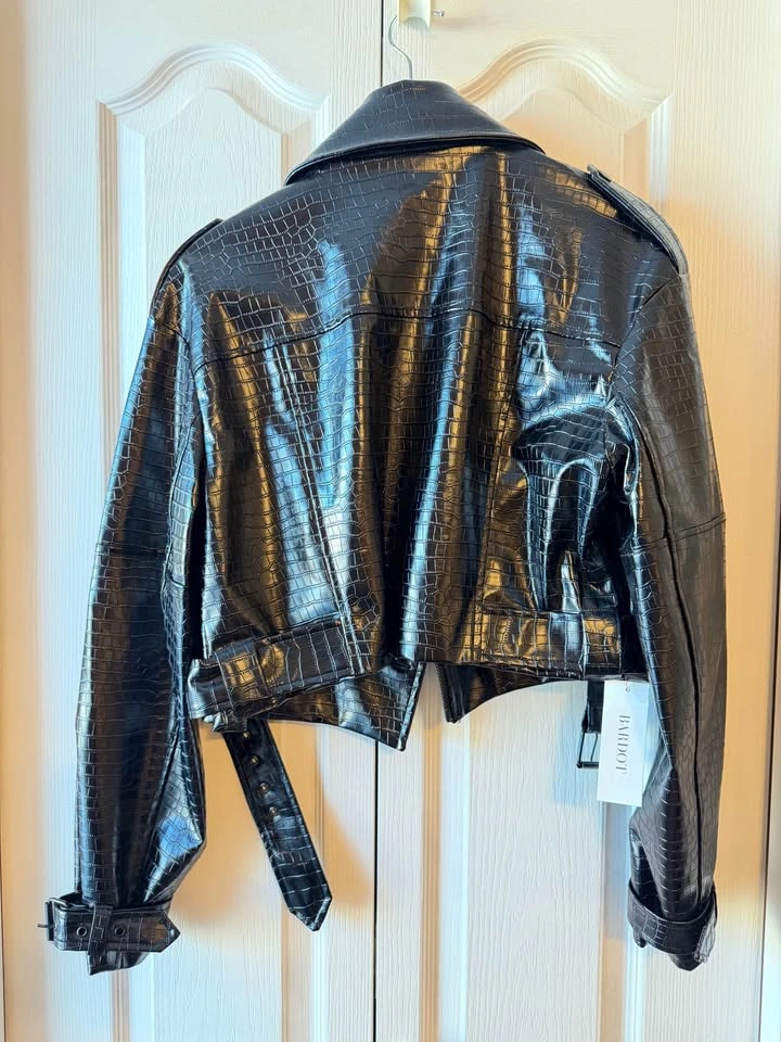 Bardot Croc Black Moto Jacket - photo 4