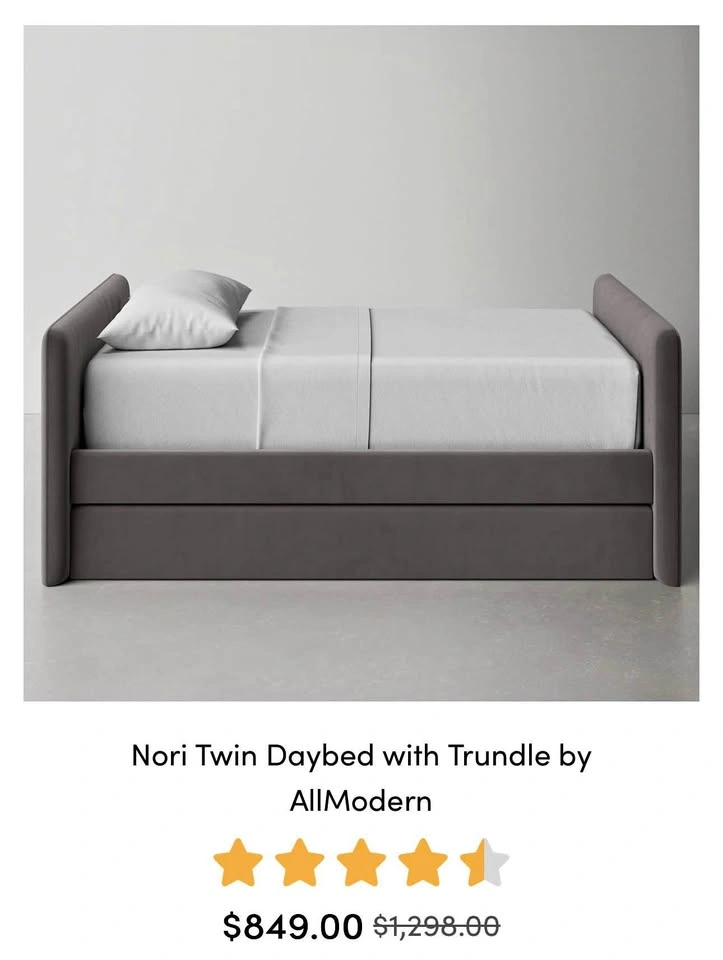 Nori Twin Daybed with Trundle by AllModern