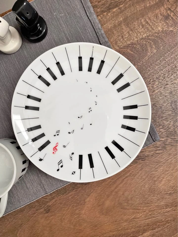 Vintage Abbott Japan Piano Collectible Ceramic Teaset