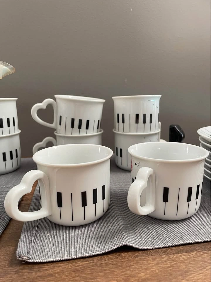 Vintage Abbott Japan Piano Collectible Ceramic Teaset - photo 2