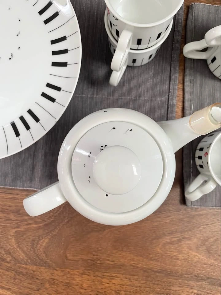 Vintage Abbott Japan Piano Collectible Ceramic Teaset - photo 4