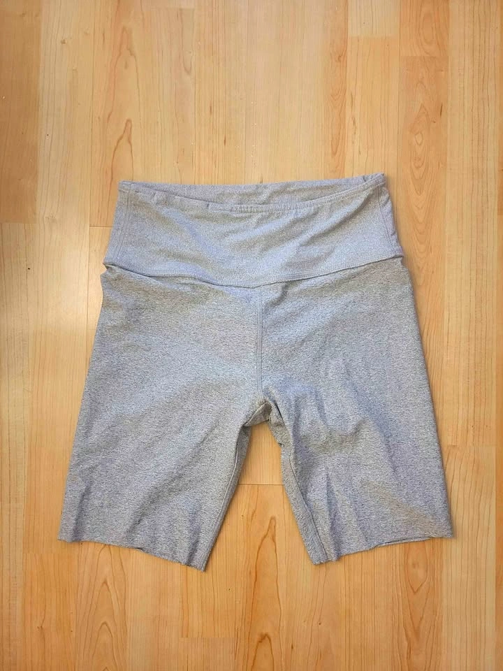 Kamo Fitness Grey Heather Biker Shorts