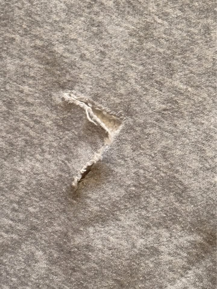 Nike Grey Men’s Club Fleece Joggers/Sweats (small tear, easy fix - photo 2