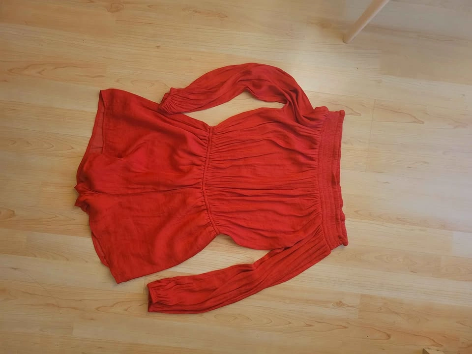 Red Long Sleeve Romper - photo 2
