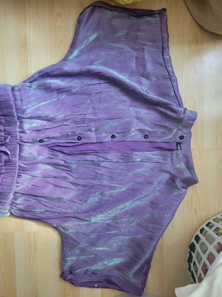 INC International Concepts Purple Iridescent Jumpsuit - photo 2