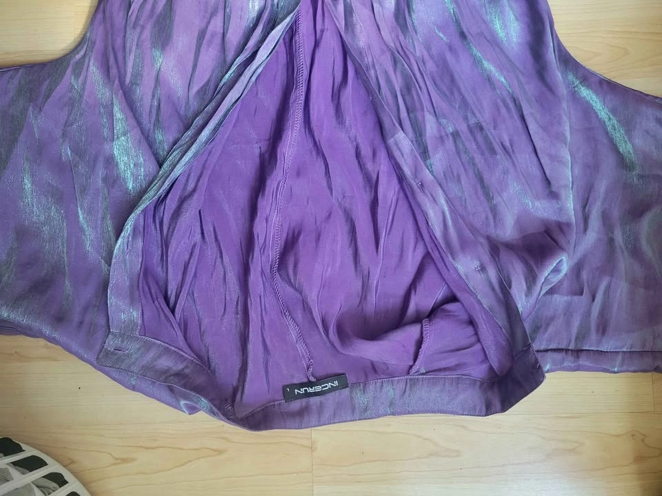INC International Concepts Purple Iridescent Jumpsuit - photo 5