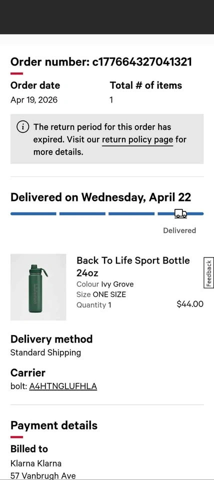 lululemon 24oz back to life sport bottle - photo 2