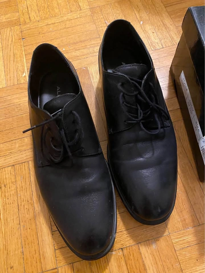 ALDO Brandford Black Leather Dress Shoes Size 11 US 44 EUR - photo 2