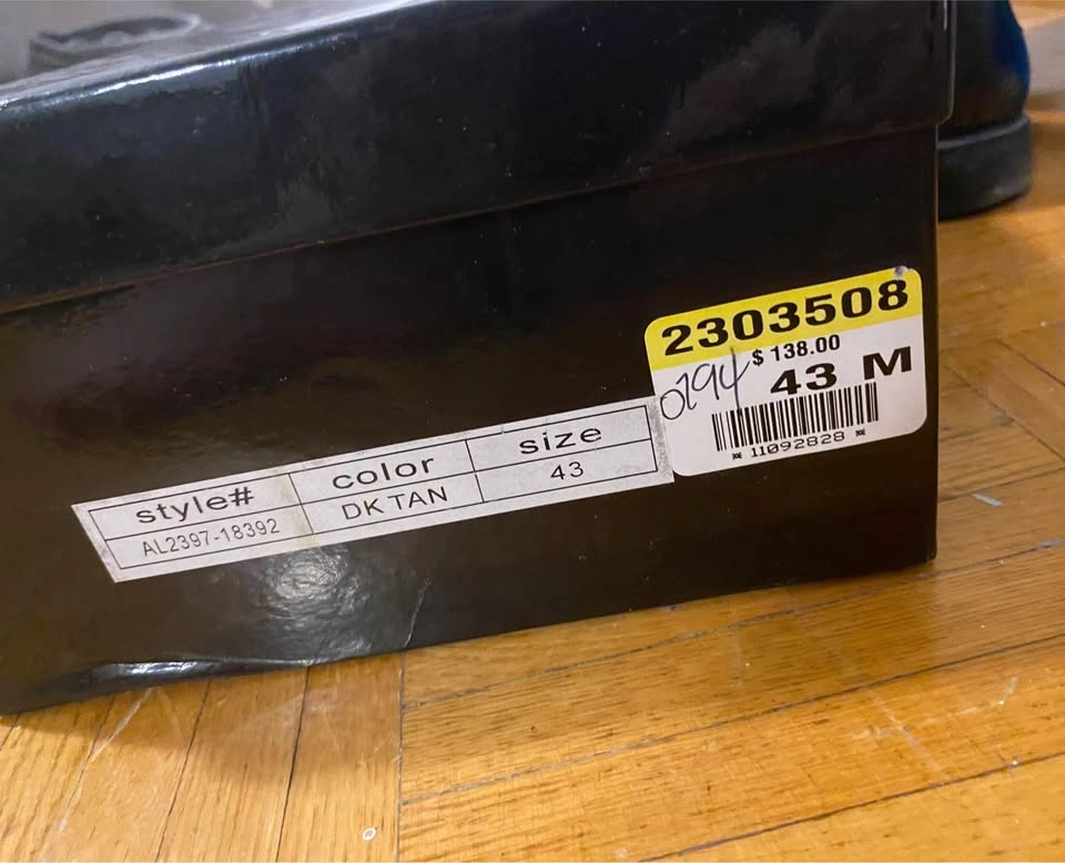 B2 Tan Cap Toe Derby Shoes size 43 - photo 5