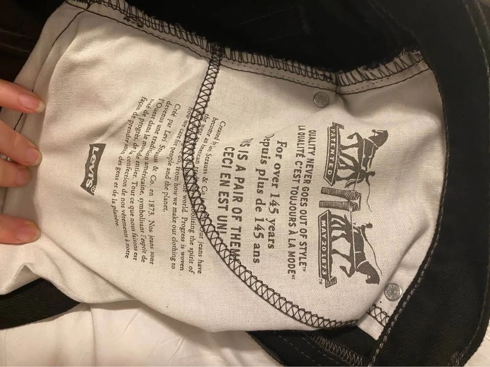 Mens Levi's 505 Regular Fit Jeans W33 L32 - photo 3
