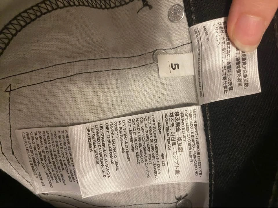 Mens Levi's 505 Regular Fit Jeans W33 L32 - photo 4