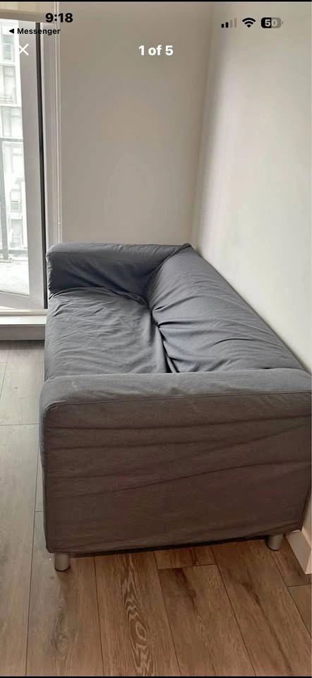 Grey Fabric Sofa