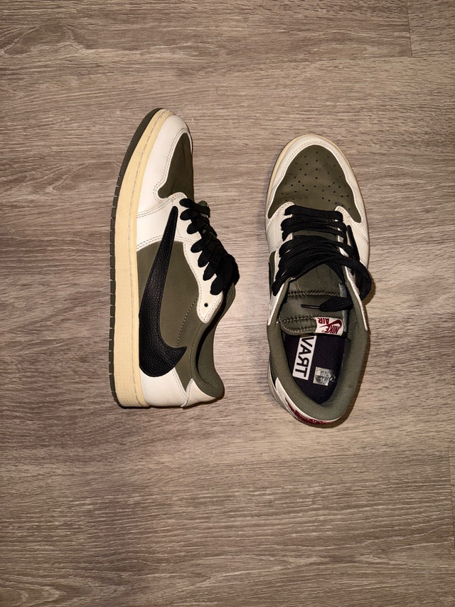 Travis Scott x Air Jordan 1 Retro Low OG SP 'Medium Olive' - photo 2