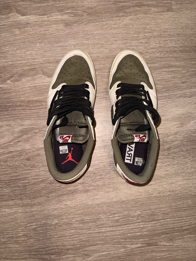 Travis Scott x Air Jordan 1 Retro Low OG SP 'Medium Olive' - photo 3