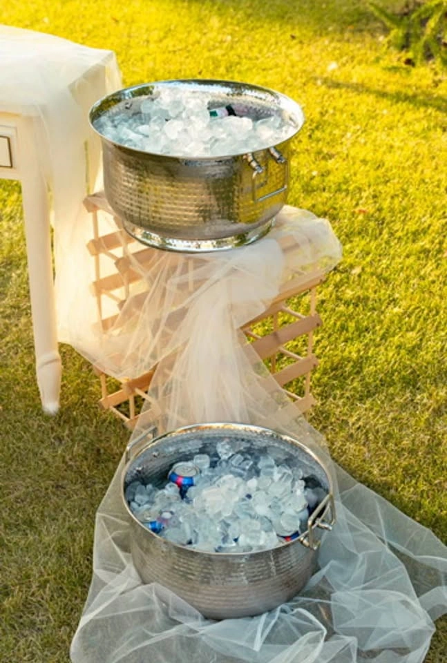 White Tulle 5.3ft x 26.2ft — 4 pieces, wedding decor