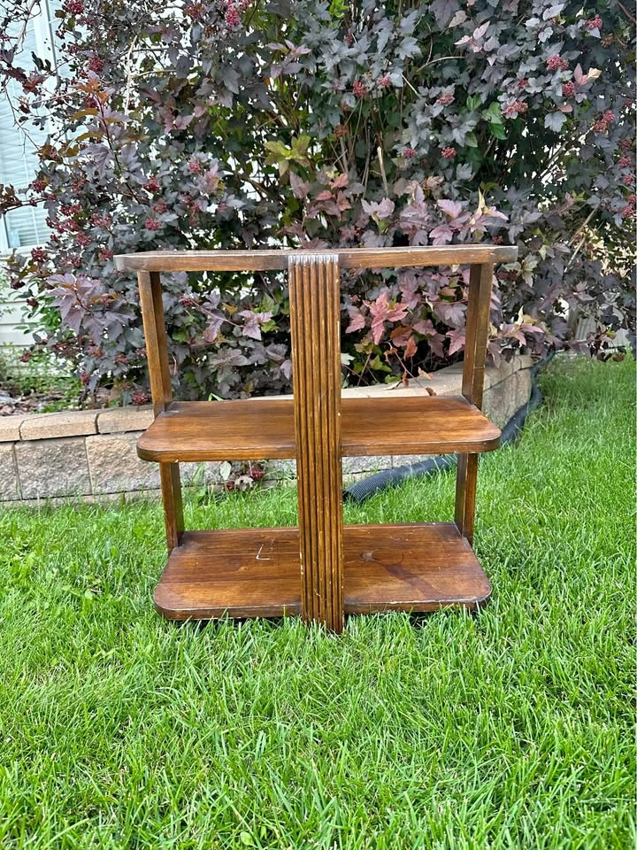 Vintage 1930s Art Deco 3-Tier Waterfall Side Table