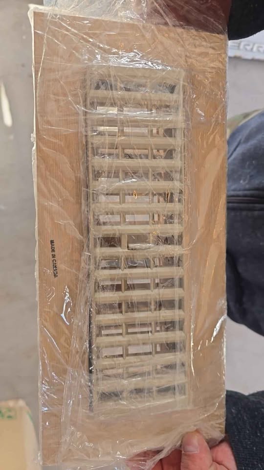 Hardwood Oak heat register vent. - photo 2