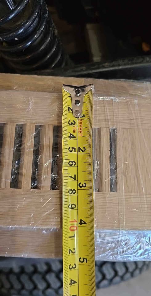 Hardwood Oak heat register vent. - photo 3